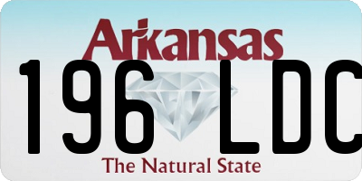AR license plate 196LDC