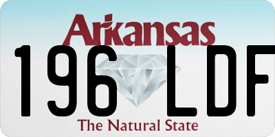AR license plate 196LDF