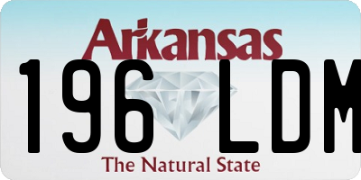 AR license plate 196LDM