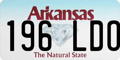 AR license plate 196LDO