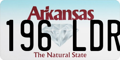 AR license plate 196LDR