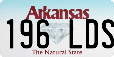 AR license plate 196LDS