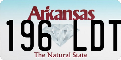 AR license plate 196LDT