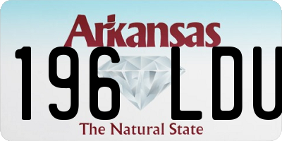 AR license plate 196LDU
