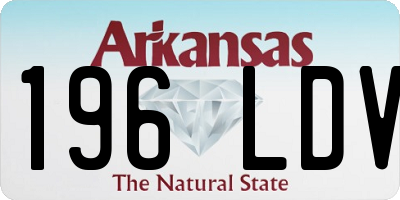 AR license plate 196LDV