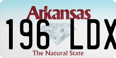 AR license plate 196LDX