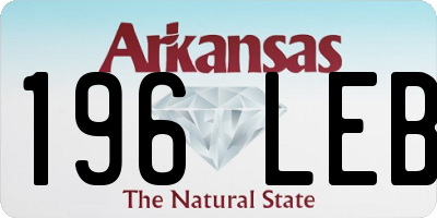 AR license plate 196LEB