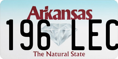AR license plate 196LEC