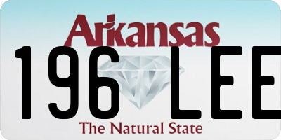 AR license plate 196LEE