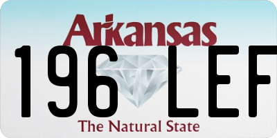 AR license plate 196LEF