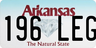 AR license plate 196LEG
