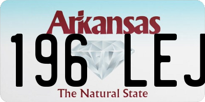 AR license plate 196LEJ