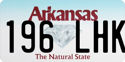 AR license plate 196LHK
