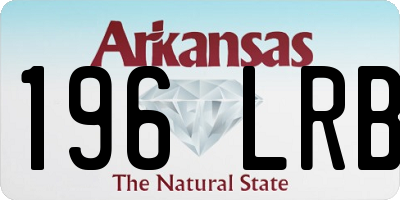 AR license plate 196LRB