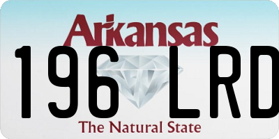 AR license plate 196LRD