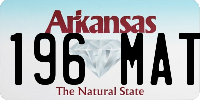 AR license plate 196MAT