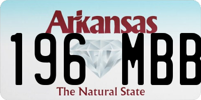 AR license plate 196MBB