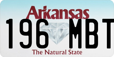 AR license plate 196MBT