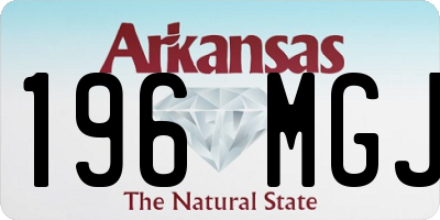 AR license plate 196MGJ
