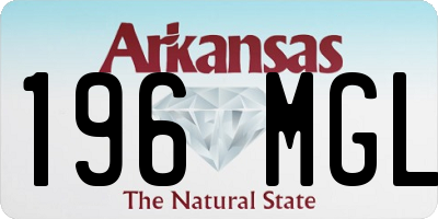 AR license plate 196MGL