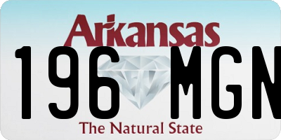 AR license plate 196MGN