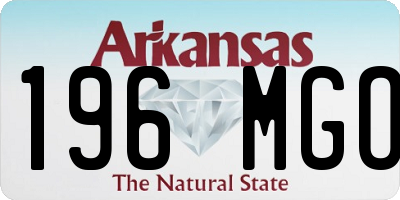AR license plate 196MGO