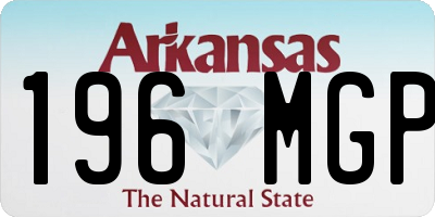 AR license plate 196MGP