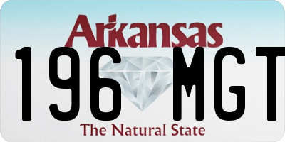 AR license plate 196MGT