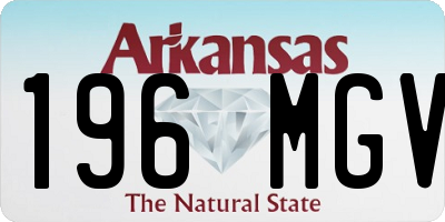 AR license plate 196MGV