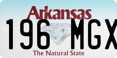 AR license plate 196MGX