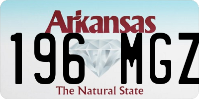 AR license plate 196MGZ