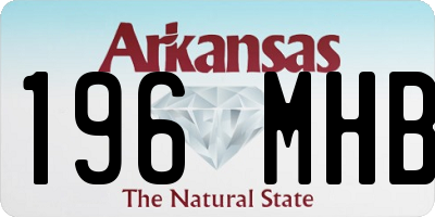 AR license plate 196MHB