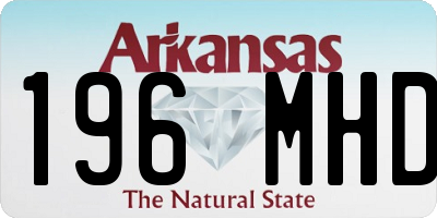 AR license plate 196MHD