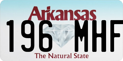 AR license plate 196MHF