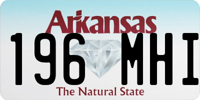 AR license plate 196MHI