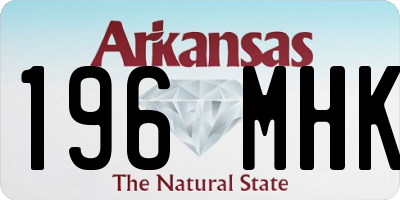 AR license plate 196MHK