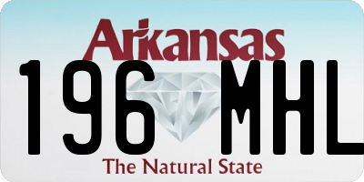 AR license plate 196MHL