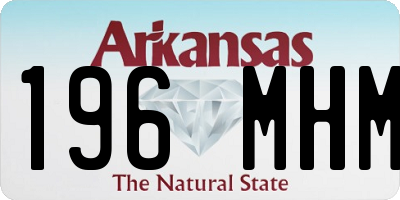 AR license plate 196MHM