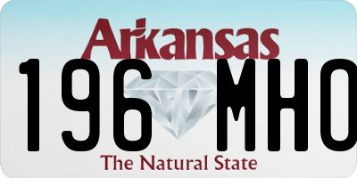 AR license plate 196MHO