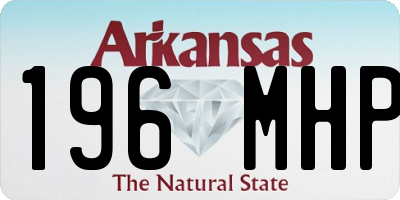 AR license plate 196MHP