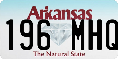 AR license plate 196MHQ