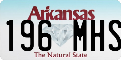 AR license plate 196MHS