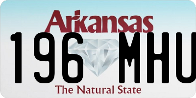 AR license plate 196MHU