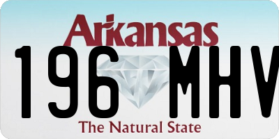 AR license plate 196MHV