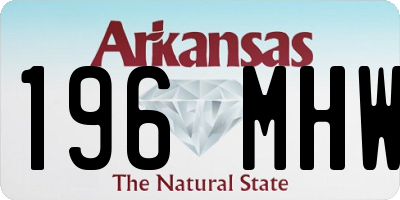 AR license plate 196MHW