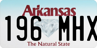 AR license plate 196MHX