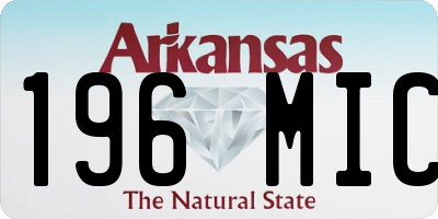 AR license plate 196MIC