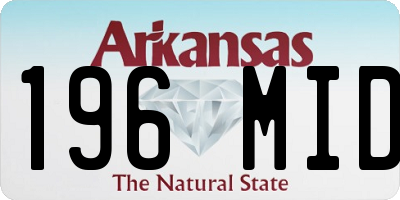 AR license plate 196MID