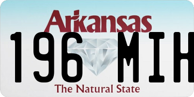 AR license plate 196MIH