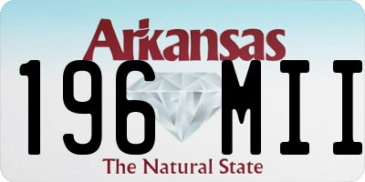 AR license plate 196MII